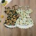 Pudcoco Summer Toddler Kids Baby Girl Clothes Sunflower Romper Jumpsuit Outfits Dress
