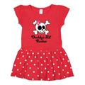 Inktastic Daddy s Little Rocker Skull Girls Toddler Dress