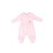 RB Royal Baby Organic Cotton Gloved-Sleeve Footed Overall Footie (Little Ballerina) Pink - 0-3 Month