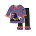 Toddler Girls Light Up Ghost & Witch Halloween Outfit Shirt & Leggings Set 3T