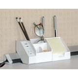 Inbox Zero Desk Organizer Plastic in White | 3.6 H x 3.4 W x 3.6 D in | Wayfair 09C18EAFAF994AA9BDC1A192CC51CF41