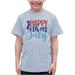 7 ate 9 Apparel Kids Patriotic 4th of July Shirt - Happy 4th of July Stars Grey T-Shirt 18 Months