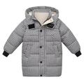 Baby Toddler Boys Girls Winter Warm Coats Hoodies Down Jacket Windproof Long Jacket Hooded Snowsuit Outerwear Waterproof Thick Coat