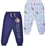 Disney Boys Jogger Pants Set Athletic Sweatpants with Toy Story Print Grey Size 2T