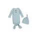 Newborn Baby Sleeping Bag Infant Long Sleeve Sleeper Gown with Hat Baby Sleepwear Romper Coming Home Outfit Set 0-6Months