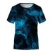 Cute Cartoon Kids T-Shirts Tops Children Kids Teen Boys Print Casual T-Shirt Clothes Tops Galaxy Girls Boys Tops