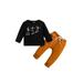 Douhoow Baby Boy Halloween Clothes Infant Spooky Skeleton Pullover Pants