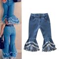 Herrnalise Spring And Autumn Girls Casual All-match Jeans Flared Pants Trousers Savings !
