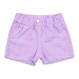 Kids Little Girls Ripped Denim Shorts Toddler Solid Color High Elastic Waist Jeans Causal Short Pants