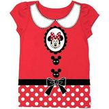 Disney Minnie Mouse Toddler Girls Costume Dress Up Tee T-Shirt 4T