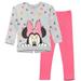 Disney Minnie Mouse Toddler Girls Fleece Sweatshirt and Leggings Outfit Set Toddler to Big Kid