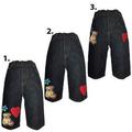 Kaylee Firefly Infant Baby Girl Toddler Denim Woven Jeans with Teddy Bear 12M-3T