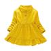 Baby Girls Dot Print Long Sleeve Dress Autumn Casual Kids Toddler Aline Mini Dress Princess Sundress