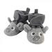 Hudson Baby Baby and Toddler Cozy Fleece Booties Heather Gray Elephant 0-6 Months