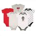 Hudson Baby Infant Boy Cotton Bodysuits 5pk Gentlemen 3-6 Months