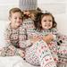 Calsunbaby Christmas Family Matching Pajamas Set Long Sleeve Snowflake Tops Pants 2pcs Sleepwear Kids-3-4 Years