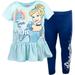 Disney Princess Cinderella Toddler Girls Graphic T-Shirt and Jogger Leggings Blue 3T