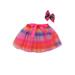 Girls Kids Rainbow Pettiskirt Fashion Girls Children Petticoat Rainbow Pettiskirt Bowknot Skirt Tutu Circus Party Dancewear