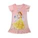 wybzd Toddler Kids Baby Girls Summer Rapunzel Belle Aurora Princess Dress Party Casual Dress