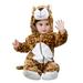 Fleece Baby Bunting Bodysuit â€“ Infant Pajamas Kids Hooded Romper Outerwear Toddler Jacket (Leopard)