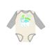 Inktastic Uncle s Lil Dino with Cute Blue Baby Dinosaur Boys or Girls Long Sleeve Baby Bodysuit