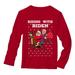 Tstars Mens Riding with Biden Ugly Christmas Sweater Santa Biden Xmas Long Sleeve T Shirt