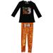 Little Girls 2 Pieces Pant Set Halloween BootyT-Shirt Top Sequin Kids Outfit Black 3T S (P201644P)