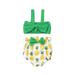 2Pcs Summer Toddler Infant Baby Girl Clothes Strap Vest Crop Tops Pineapple Shorts Bow Summer