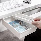 Inbox Zero Kanov Desk Organizer Plastic in White | 2.5 H x 13 W x 8.9 D in | Wayfair 34338DC3DFD5497F9C79F558F4E1D0EC