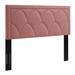 Greta Performance Velvet Twin Headboard in Dusty/Rose