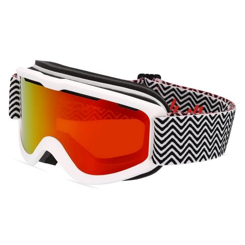 Julbo JUNE J752 Jugend-Skibrille Vollrand Monoscheibe Kunststoff-Gestell, weiß