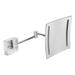 ALFI brand ABM8WLED-PC Polished Chrome Wall Mount Square 8 5x Magnifying Cosmetic Mirror with Light