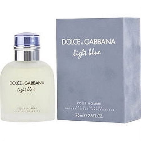 Dolce & Gabbana Light Blue Eau de Toilette Spray for Men Fresh Citrus Woody Fragrance with Mandarin Grapefruit & Musk 2.5 fl oz