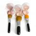 TRIO WITH BRUSHES (COCOA) Full Size Kit Mineral Makeup Brush Set Foundation Concealer Blush Bare Face Sheer Powder Cover