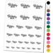 Birthday Boy Celebration Stars and Dots Water Resistant Temporary Tattoo Set Fake Body Art Collection - Dark Blue