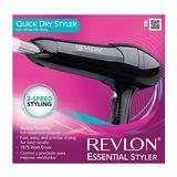 Revlon Essential Quick Dry Styler 1875 Watt Full-Size Turbo Hair Dryer RV408 1 Ea 2 Pack