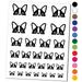 Peeking Boston Terrier Dog Water Resistant Temporary Tattoo Set Fake Body Art Collection - Brown