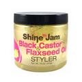 Ampro Shine n Jam Black Castor & Flaxseed Oil Styler