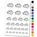 Whistle Coach Sports Water Resistant Temporary Tattoo Set Fake Body Art Collection - Red