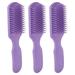 Hair Brush Hair Brushes For Women Detangling Hairbrush Kids Hairbrush Girls Hair Brush 3pcs Hair Brush Purple Hollow Wide Tooth Plastic Anti Static Massage Detangling Hair Comb For