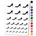 High Heel Pump Shoe Water Resistant Temporary Tattoo Set Fake Body Art Collection - Brown