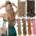 SEGO Clip in Hair Extensions as Human Real Curly Long Wavy Hairpieces for Woman Black Blonde Pink Purple