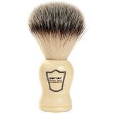 Parker Safety Razor Synthetic Shaving Brush w/ Ivory Handle - Stand Included