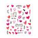 HSMQHJWE Nails for Kids 10-12 Love Nail Stickers Leaves Nail Water Transfer Stickers Nail Decals Summer Nail Stickers Nail Design Nail Decoration Nail Accessories Snake Nail Stickers for Acrylic Nail