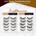 Magnetic Eyelashes with Eyeliner Kit 10 Pairs Different Reusable Magnetic Lashes with 2 Magnetic Eyeliner False Eyelashes Natural Look No Glue Needed