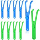 Relax love Dental Floss Holder Y Shape Plastic Dental Floss Rack Reusable Floss Pick Holder Teeth Cleaning Care Tool without Dental Floss for Home Travel Oral Cleaning 10Pcs