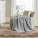 Madison Park Sienna Solid Premium Faux Fur Throw