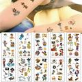 Temporary Tattoo Stickers Kids Tattoos/10 Sheets Temporary Tattoos for Kids/Pirate Stickers/Pirate Party/Kids Temporary Tattoos 10 Sheets Pirate Tattoos Waterproof Temporary Tattoo for Children Kids