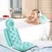 Body Bath Pillow Bathtub Rest Pillow Bathtub Pad for Tub Neck Head Shoulder Pillows Support Non-slip Spa for Relaxation Blue