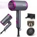 Magazine Ionic Hair Dryer 1800W Portable Lightweight Blow Dryer Fast Drying Negative Ion Hairdryer Blowdryer For Home And Travel